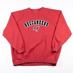 Vintage Y2K 2000s Tampa Bay Buccaneers NFL Crewneck Sweatshirt Red Size 2XL